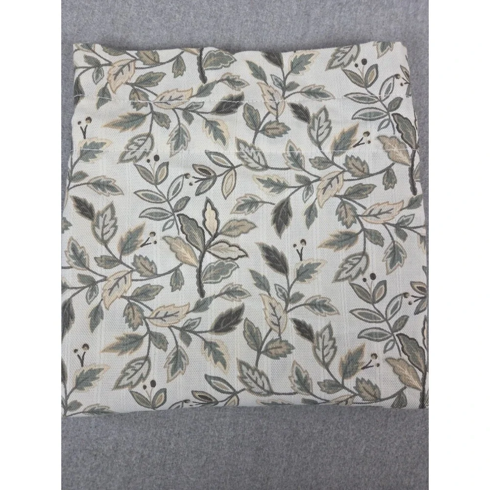 Waverly Valance Cottage Green Leaf Rod Pocket Curtain 15x52 Earth Nature Country